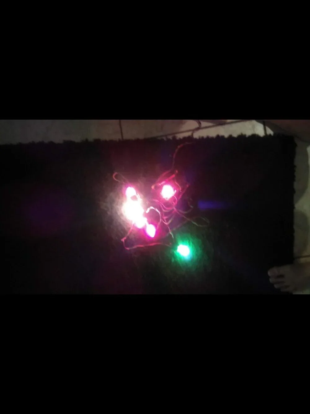 2 Vintage Strings of Indoor/Outdoor C7 Toyo Christmas Light Set 30 Ft Green Clip